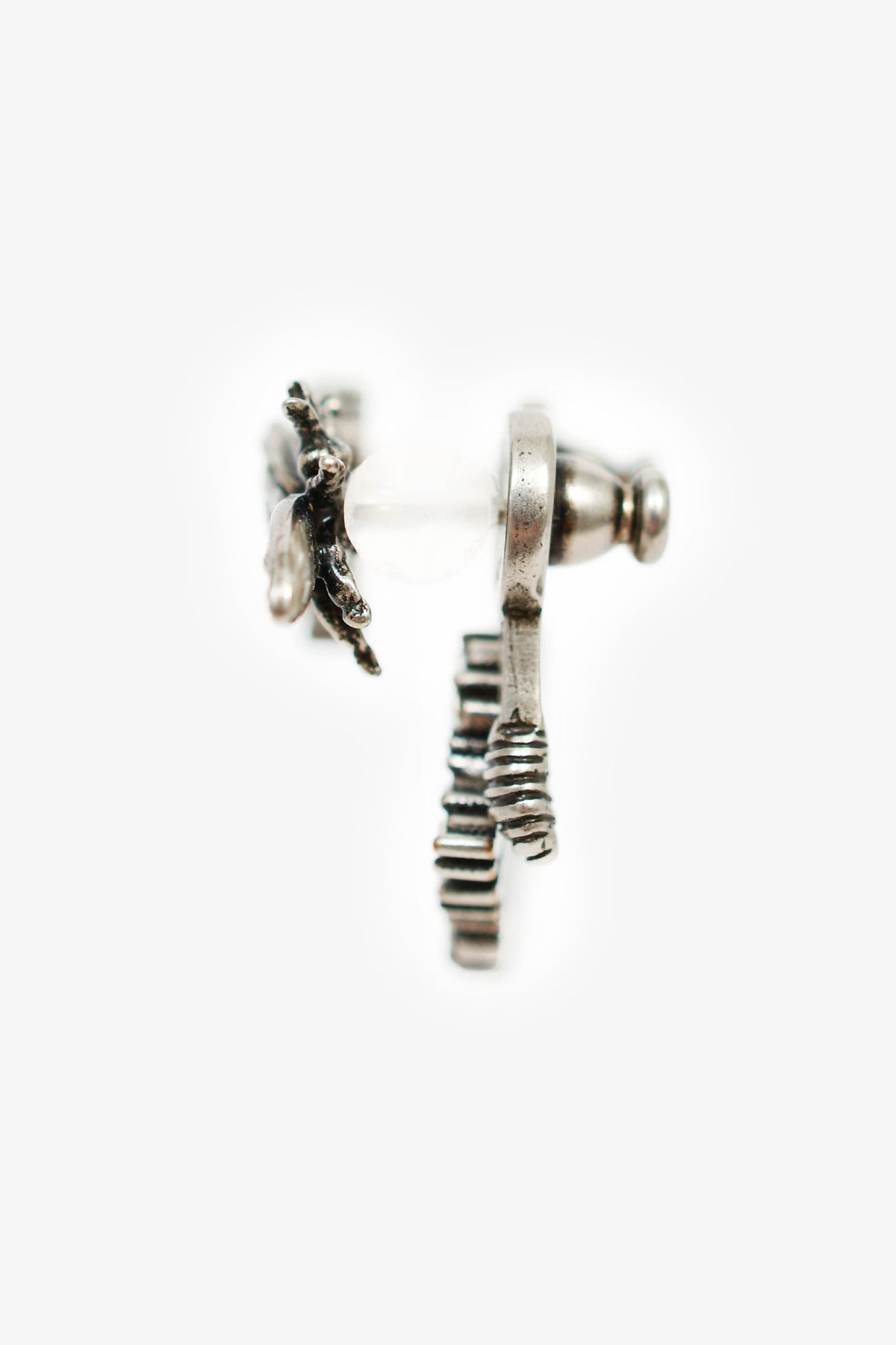 Christian Dior Silver Toned Crystal J'Adior/Bee Earrings