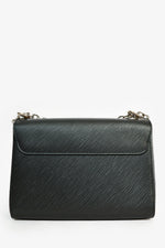 Louis Vuitton 2021 Black Epi Leather Twist MM Chain Bag