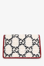 Gucci Cream/Black Tweed GG Monogram Mini Dionysus Crossbody Bag