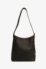 Louis Vuitton Black Leather 'Low Key Hobo PM' Crossbody Bag with Monogram Pouch