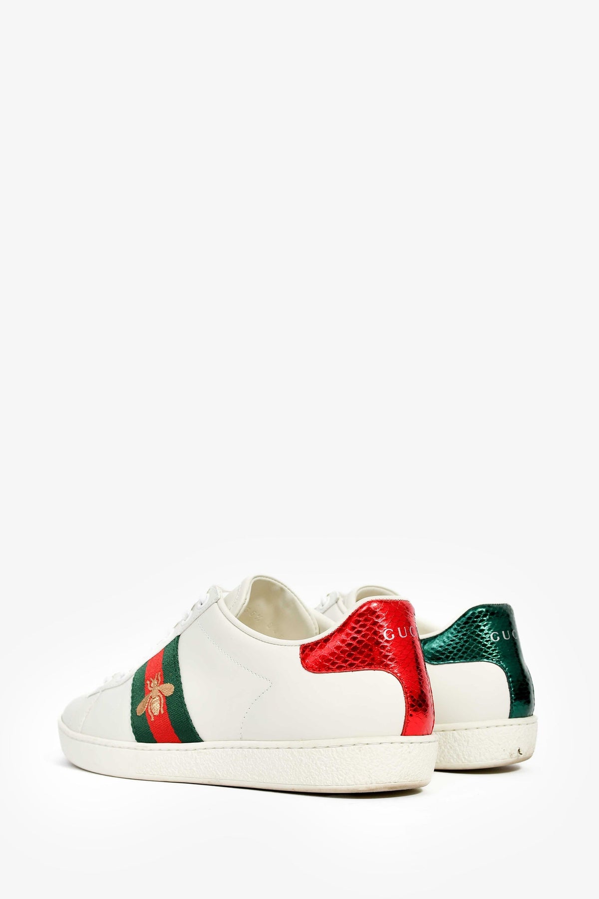 Gucci White Leather Ace Sneakers Size 36.5