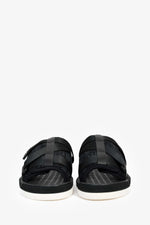 Christian Dior Black Oblique Jacquard 'Alpha' Sandals Size 38