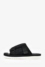 Christian Dior Black Oblique Jacquard 'Alpha' Sandals Size 38