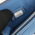 Chanel CC Phone Holder -Blue Caviar | Champagne Gold Hardware