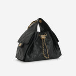 Chanel Small 25 Hobo - Black Caviar | Antique Gold Hardware