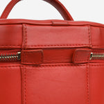 Chanel CC Timeless Vanity Case - Red Lambskin | Champagne Gold