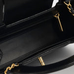 Chanel Small Kelly Re-Edition - Black Shiny Calfskin | Gold Hardware