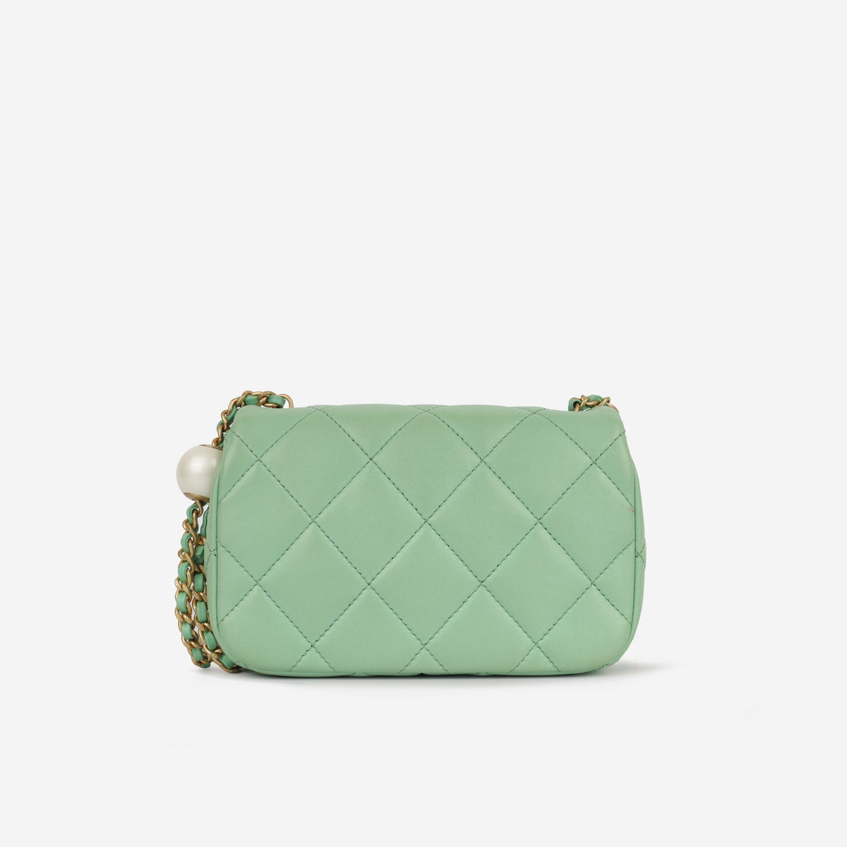 Chanel Seasonal Mini Square Pearl Crush | Brushed Gold Hardware