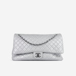 Chanel XXL Airline Flap - Silver Calfskin | Ruthenium Hardware