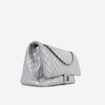Chanel XXL Airline Flap - Silver Calfskin | Ruthenium Hardware