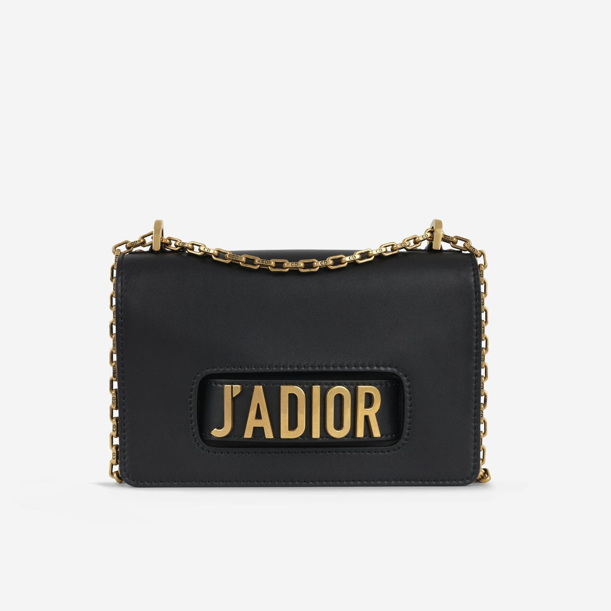 Dior J’adior Flap Bag Black Calfskin Leather GHW