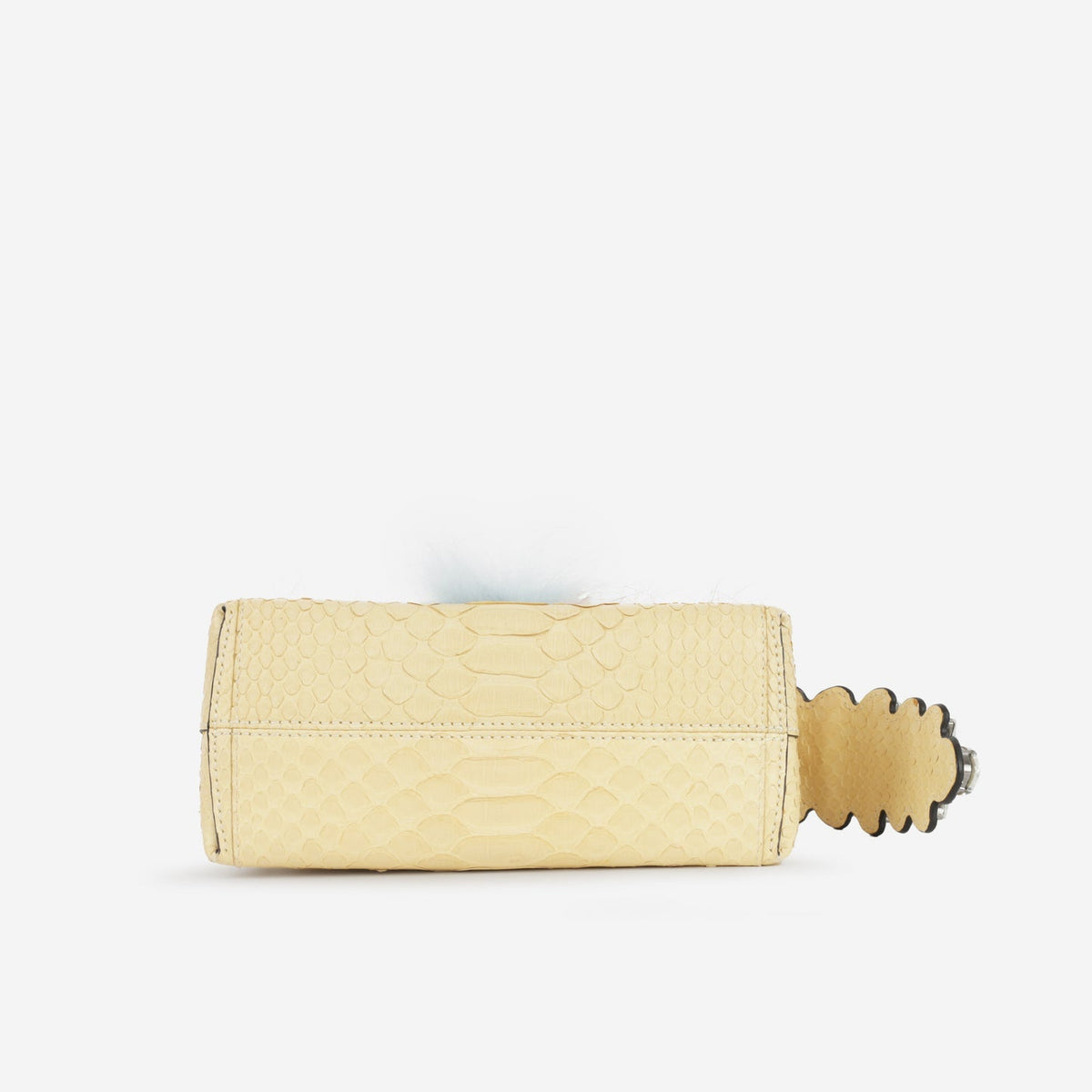 Fendi Fendi - Mini By The Way - Embellished Baby Yellow Python SHW - Pre-Loved