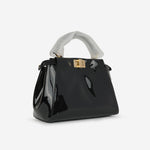 Fendi Mini Peekaboo Black Patent Leather GHW (NWT)