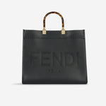 Fendi Fendi - Medium Sunshine Tote - Black Calfskin GHW - Pre Loved