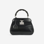 Gucci Gucci - Lady Lock Top Handle - Black Calfskin SHW - Pre-Loved