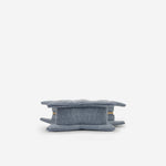 Dior - Mini Star Crossbody Bag - Blue Denim Multi Pearl CGHW - Pre-Loved