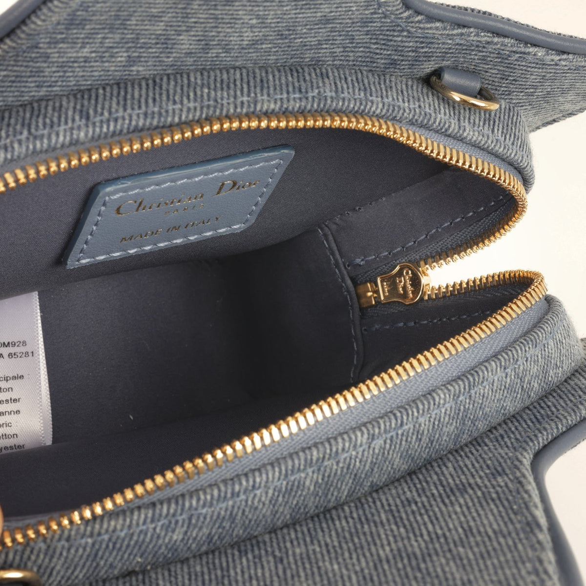 Dior - Mini Star Crossbody Bag - Blue Denim Multi Pearl CGHW - Pre-Loved