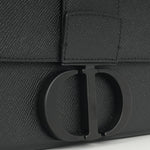 Dior 30 Montaigne Black Grained Calfskin BHW