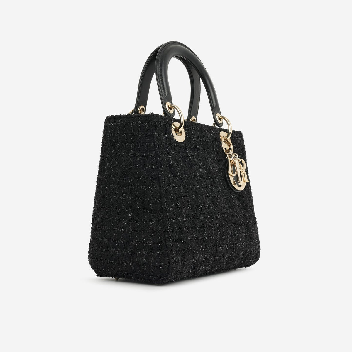 Dior Lady Dior Black Mixed Tweed CGHW