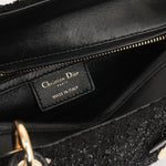 Dior Lady Dior Black Mixed Tweed CGHW