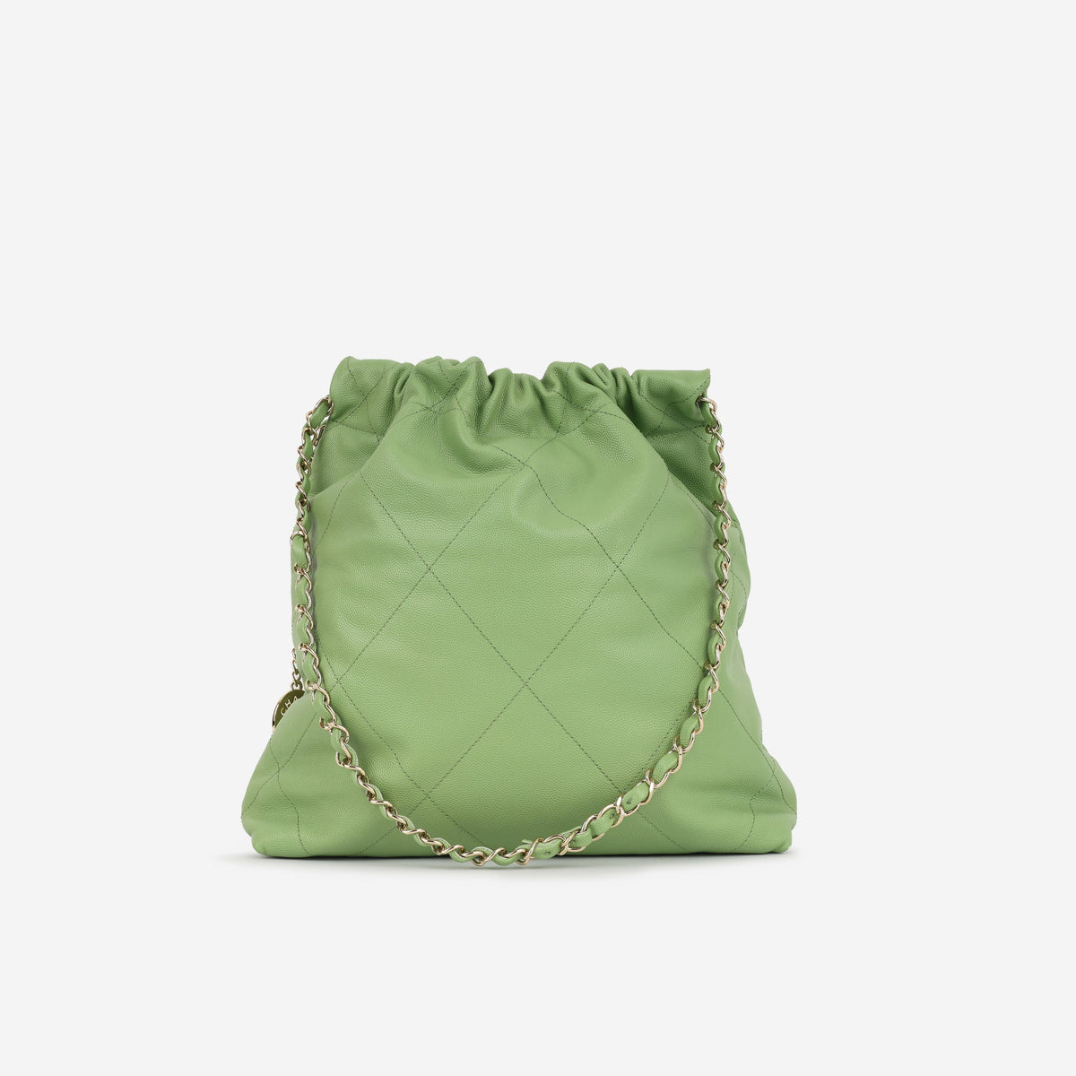 Chanel Small 22 Tote - Avocado Green | Champagne Gold Hardware