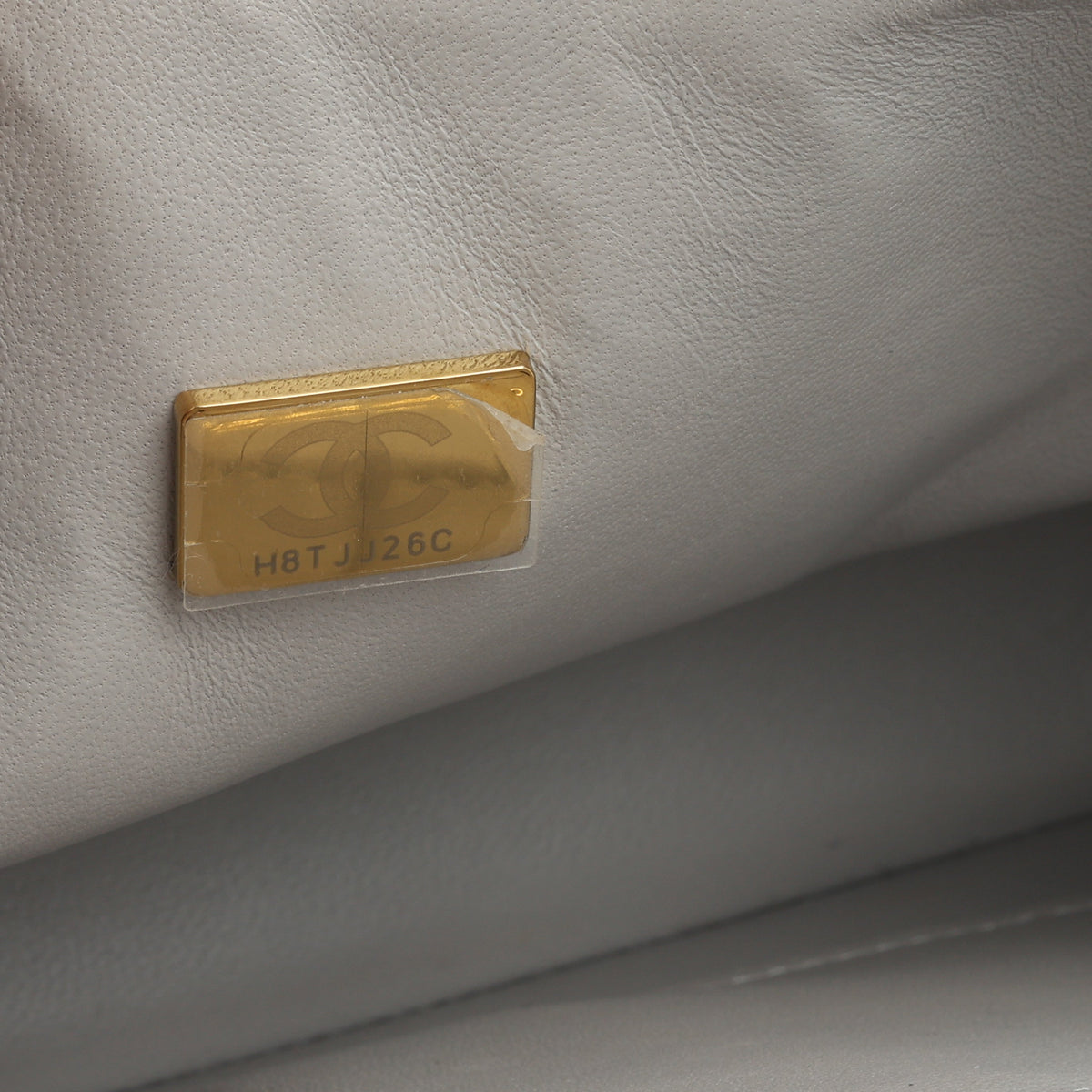 Chanel Small Double Classic Flap - Grey Caviar | Champagne Gold Hardware