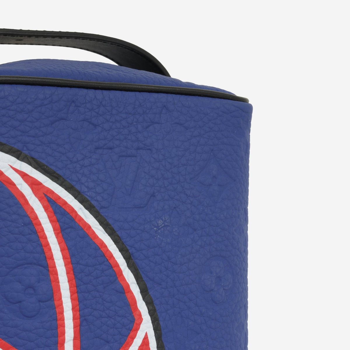 Louis Vuitton - LVxNBA Cloakroom Dopp Kit Bag - Electric Blue Monogram Embossed GHW - Pre-Loved