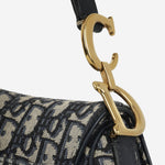 Dior Mini Saddle Bag Oblique Canvas GHW
