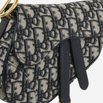 Dior Mini Saddle Bag Oblique Canvas GHW