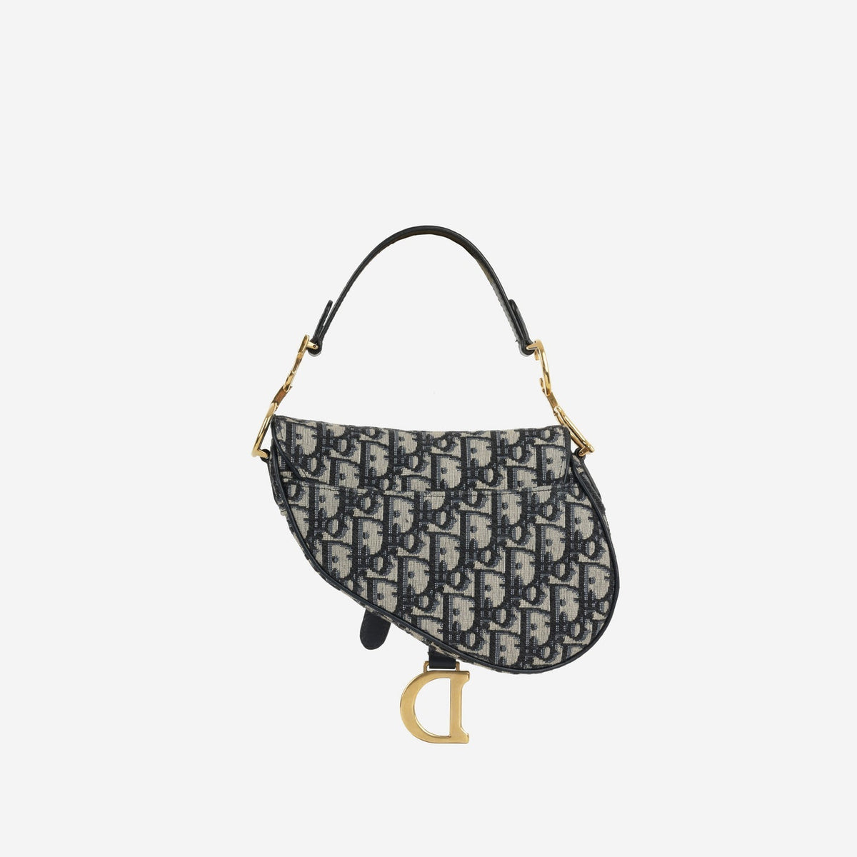 Dior Mini Saddle Bag Oblique Canvas GHW