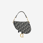 Dior Mini Saddle Bag Oblique Canvas GHW