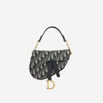 Dior Mini Saddle Bag Oblique Canvas GHW