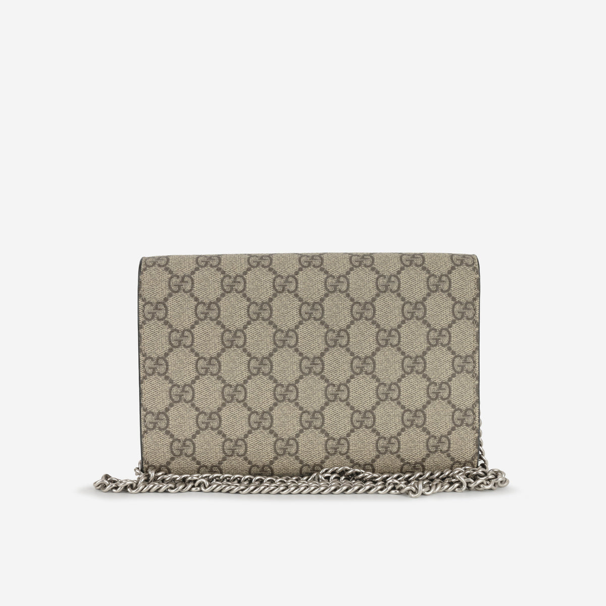 Gucci Dionysus Wallet on Chain - GG Supreme Canvas | Silver Hardware