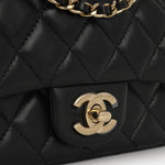 Chanel Slim Mini Rectangular - Black Lambskin | Champagne Gold Hardware