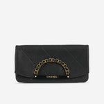 Chanel Woven Chain Handle Clutch