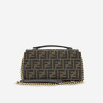 Fendi Midi Chain Baguette - FF Jacquard Monogram | Gold Hardware