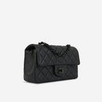 Chanel Mini Rectangular - So Black Iridescent Lambskin