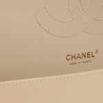 Chanel Classic Jumbo Double Flap - Ecru Caviar | Champagne Gold Hardware