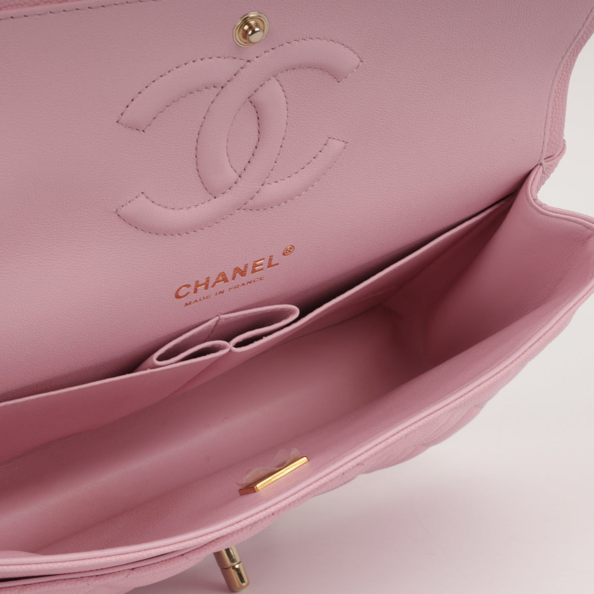 Chanel Medium Classic Flap - Pink Caviar | Champagne Gold Hardware