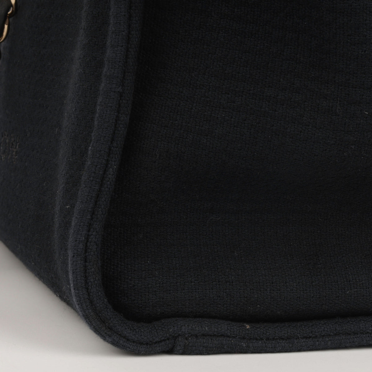 Chanel Small Deauville - Black Mixed Fabrics | Champagne Gold Hardware