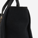 Chanel Small Deauville - Black Mixed Fabrics | Champagne Gold Hardware