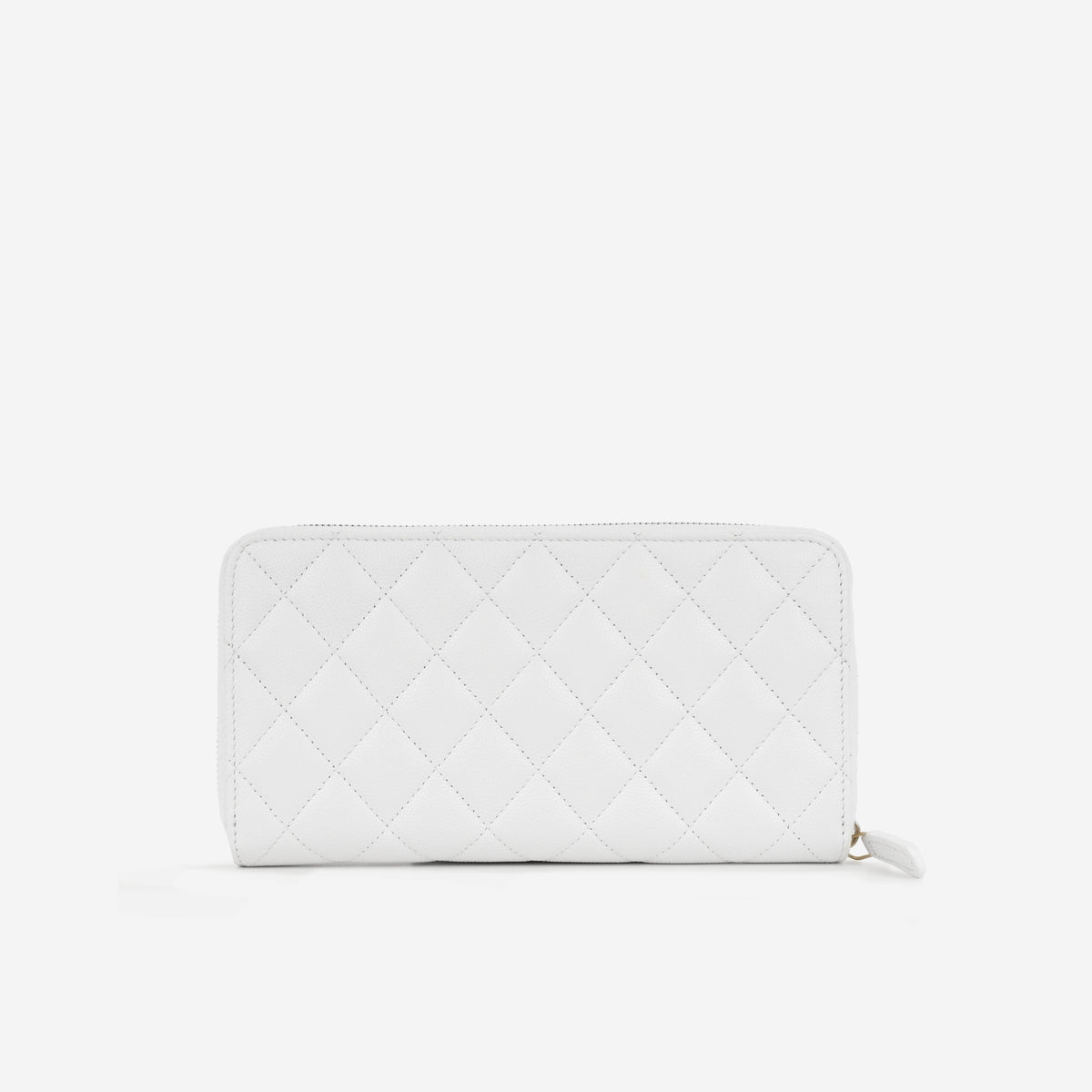 Chanel Zipped Long Wallet | Champagne Gold Hardware