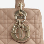 Dior Medium Lady Dior - Blush Lambskin | Champagne Gold Hardware