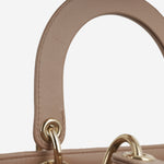 Dior Medium Lady Dior - Blush Lambskin | Champagne Gold Hardware