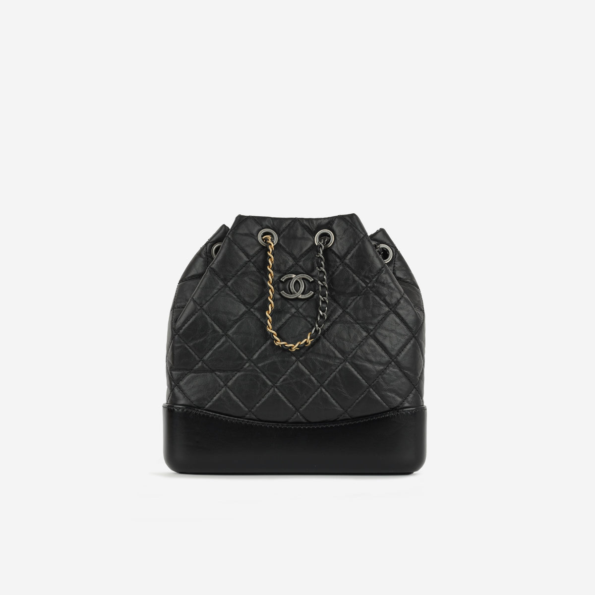 Chanel Gabrielle Backpack - Black Aged Calfskin | Mixed Hardware
