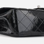 Chanel Medium Classic Flap - Black Patent | Silver hardware