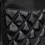 Chanel Medium Classic Flap - Black Patent | Silver hardware