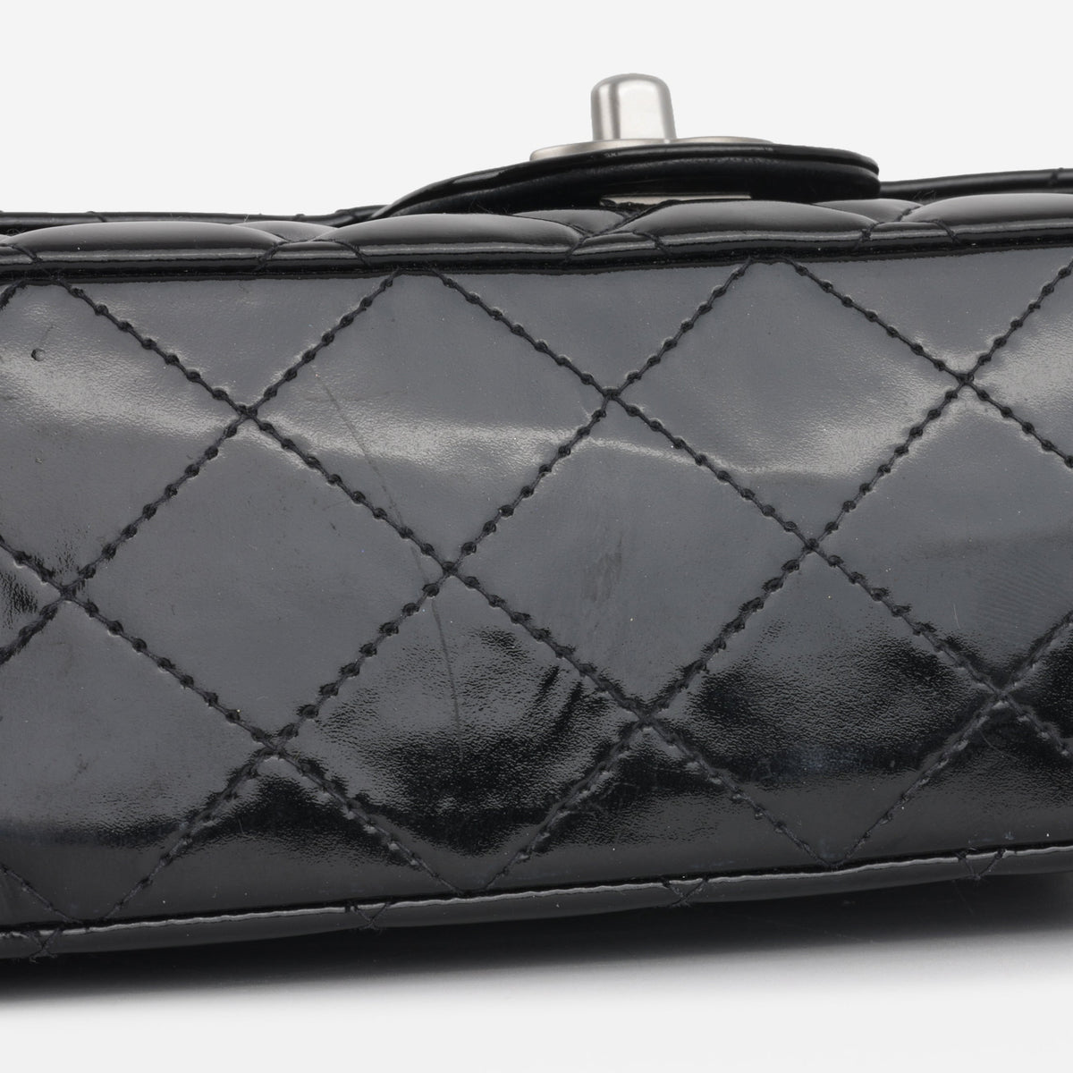 Chanel Medium Classic Flap - Black Patent | Silver hardware