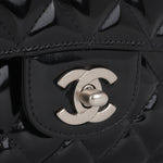 Chanel Medium Classic Flap - Black Patent | Silver hardware