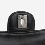 Chanel Medium Classic Flap - Black Patent | Silver hardware